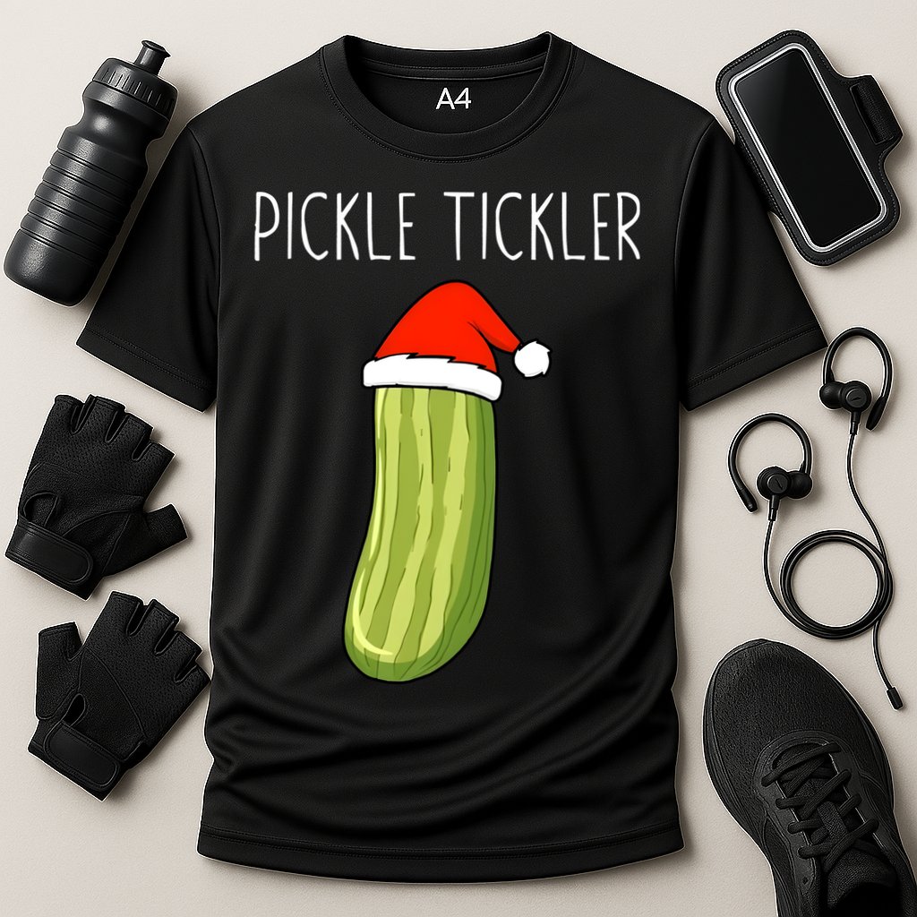 Christmas Couple Matching Tickle My Pickle Performance Shirt