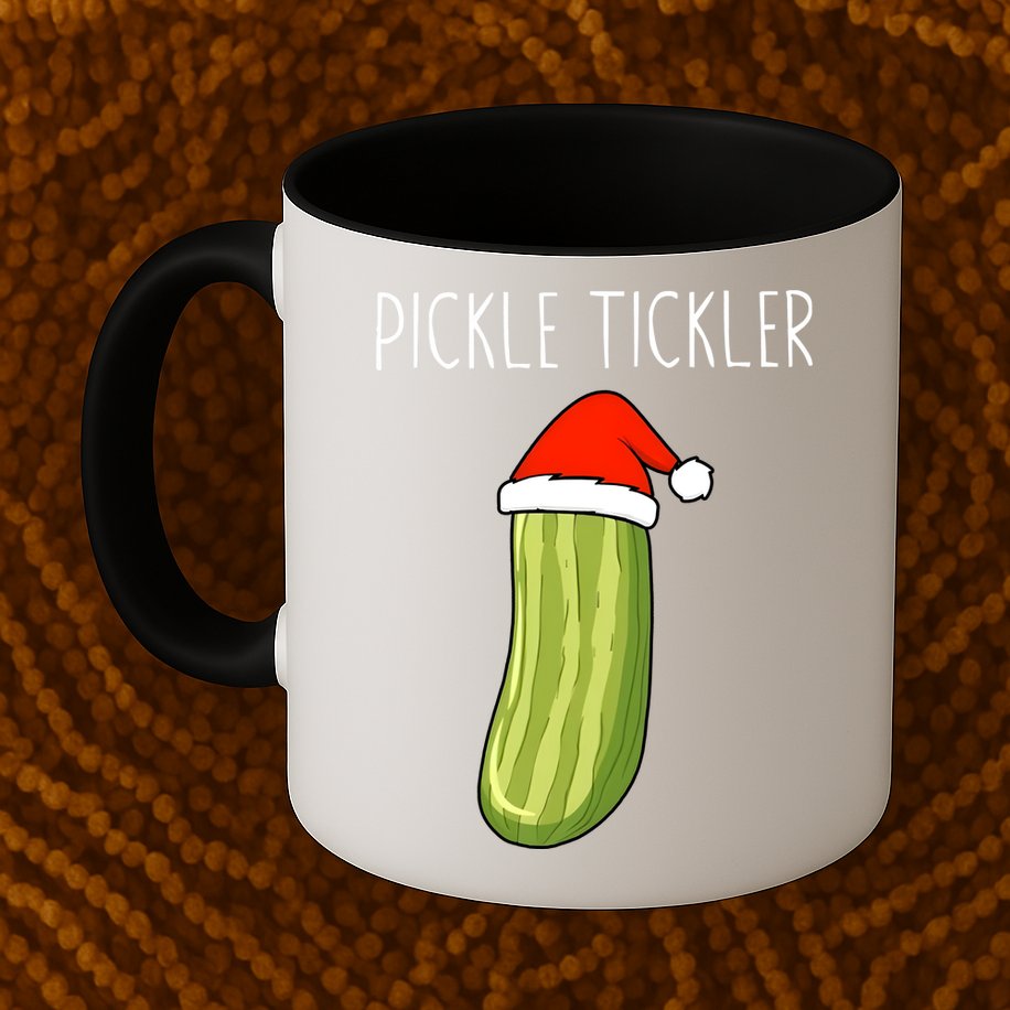 Christmas Couple Matching Tickle My Pickle Mug