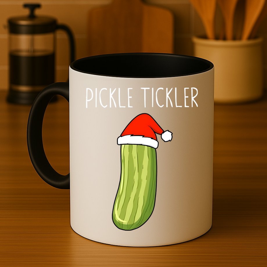 Christmas Couple Matching Tickle My Pickle Mug