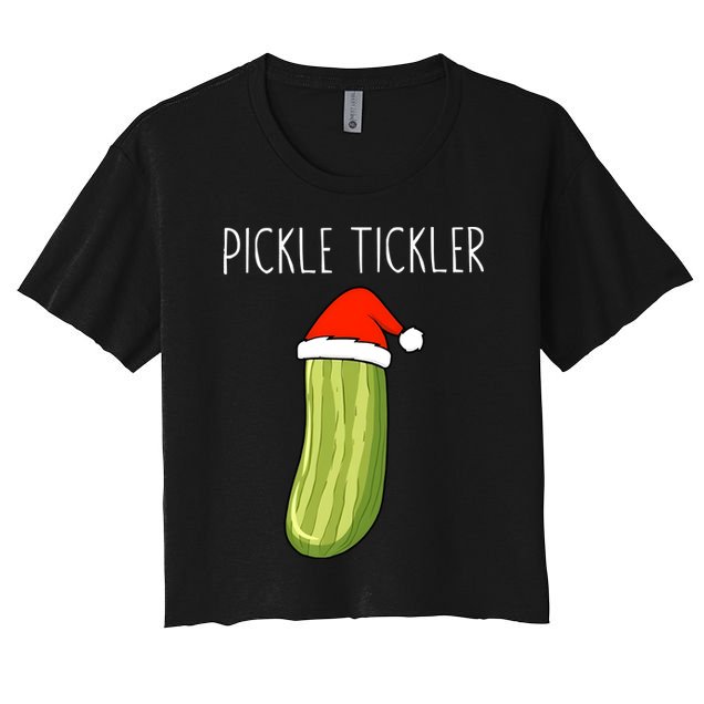 Christmas Couple Matching Tickle My Pickle Crop Top