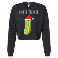 Christmas Couple Matching Tickle My Pickle Cropped Pullover Crew