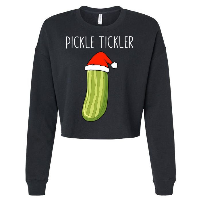 Christmas Couple Matching Tickle My Pickle Cropped Pullover Crew