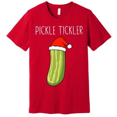 Christmas Couple Matching Tickle My Pickle Premium T-Shirt