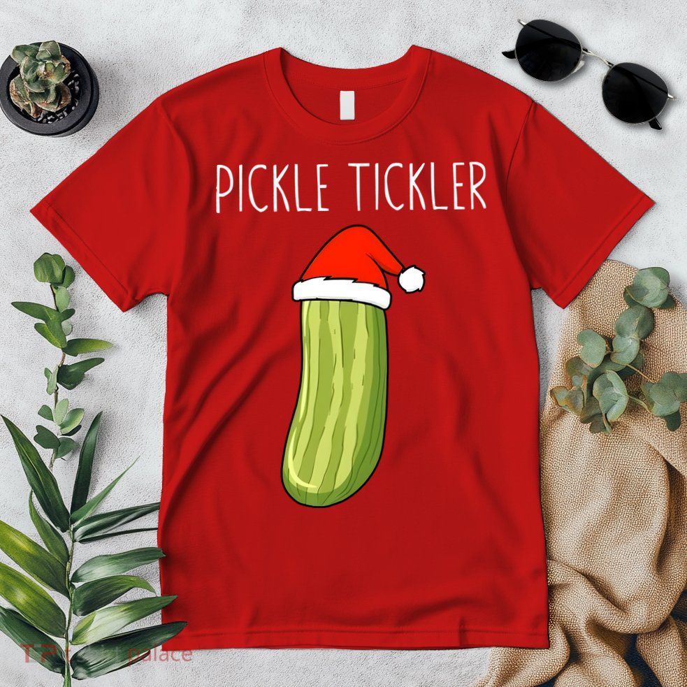 Christmas Couple Matching Tickle My Pickle Premium T-Shirt