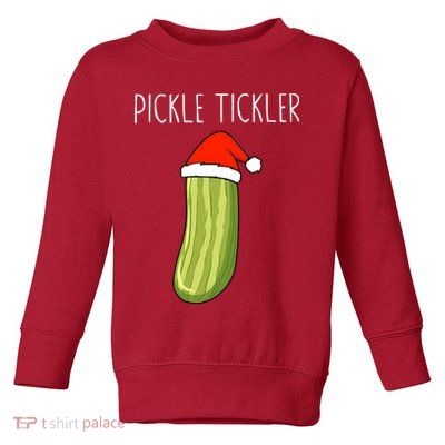 Christmas Couple Matching Tickle My Pickle Toddler Sweatshirt