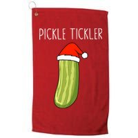 Christmas Couple Matching Tickle My Pickle Golf Towel