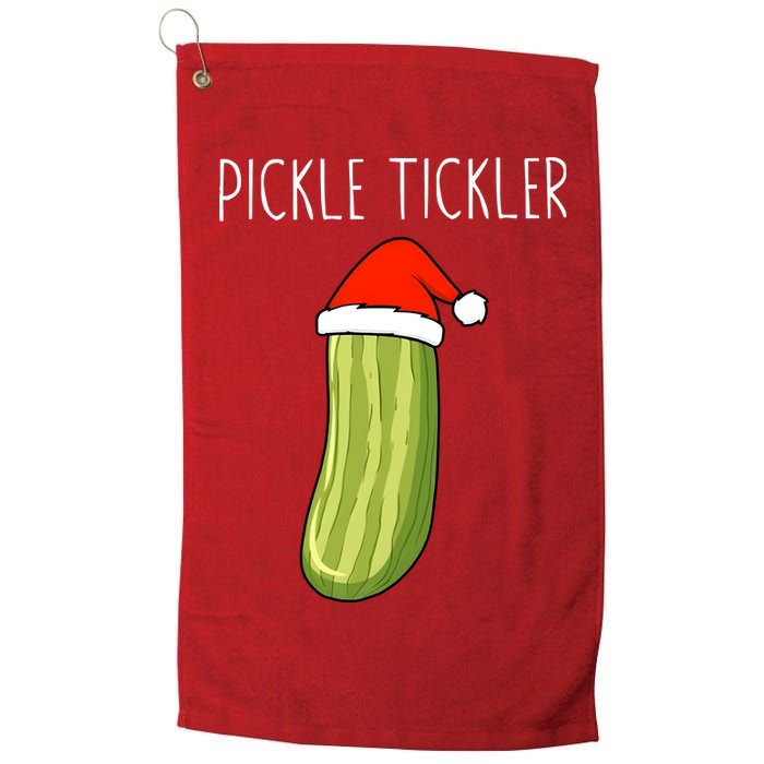 Christmas Couple Matching Tickle My Pickle Golf Towel