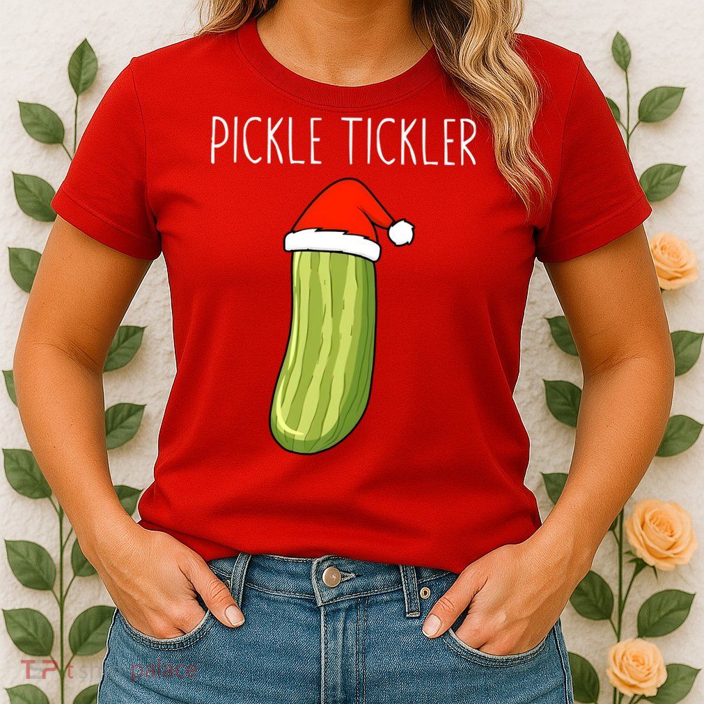 Christmas Couple Matching Tickle My Pickle Womens T-Shirt