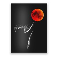 Curious Cat Meets The Blood Moon Lunar Eclipse 14 March 2025 Poster
