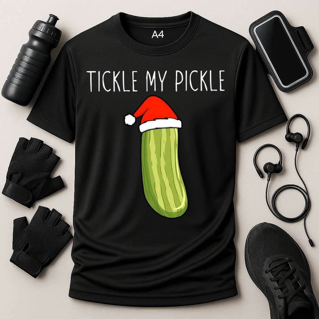 Christmas Couple Matching Tickle My Pickle Performance Shirt