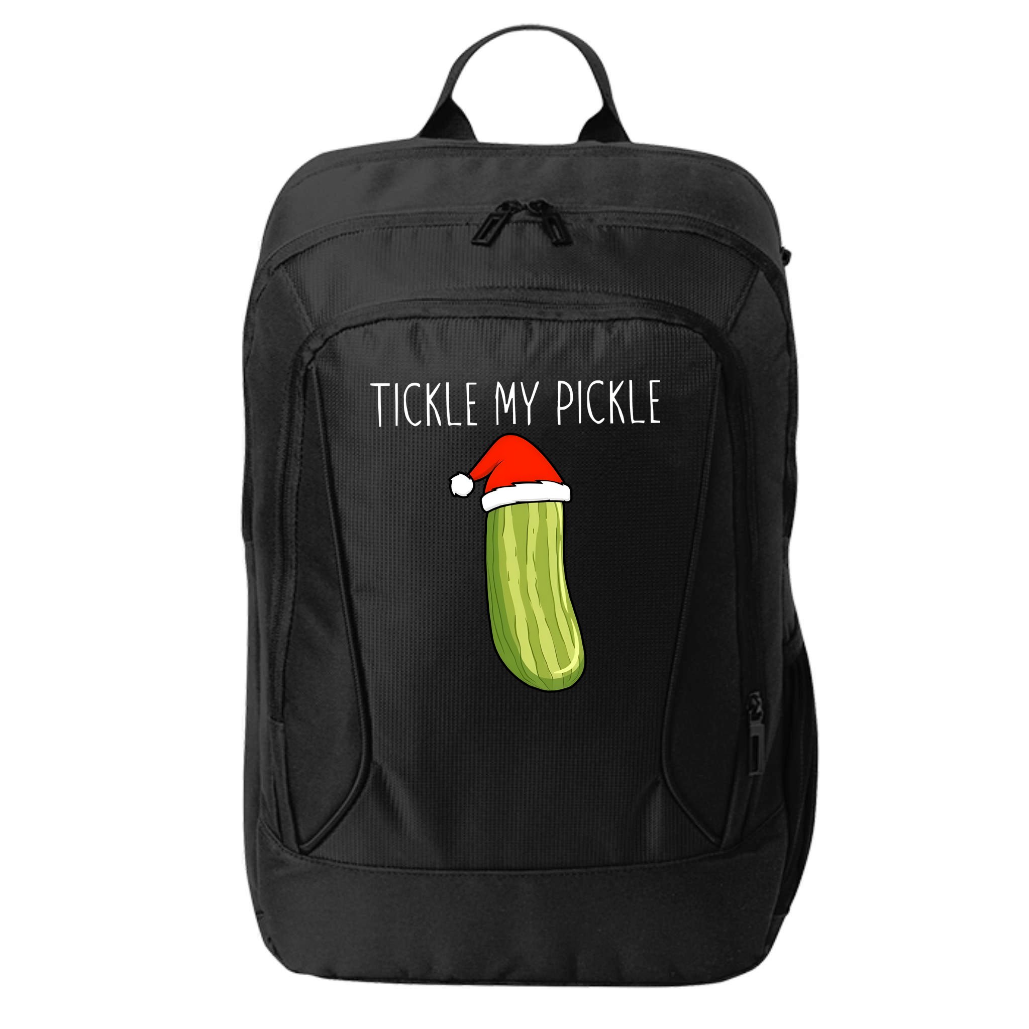 Christmas Couple Matching Tickle My Pickle City Backpack