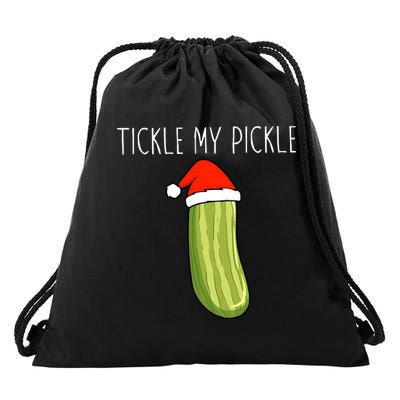 Christmas Couple Matching Tickle My Pickle Drawstring Bag