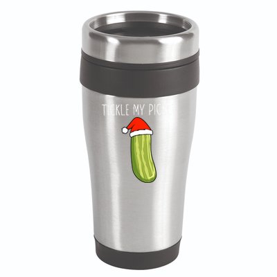 Christmas Couple Matching Tickle My Pickle 16oz Travel Tumbler