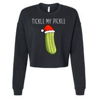 Christmas Couple Matching Tickle My Pickle Cropped Pullover Crew