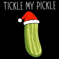 Christmas Couple Matching Tickle My Pickle Cropped Pullover Crew