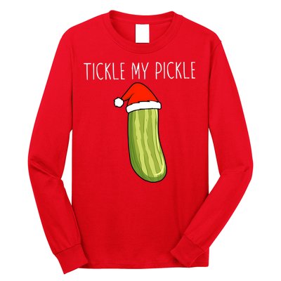 Christmas Couple Matching Tickle My Pickle Long Sleeve Shirt