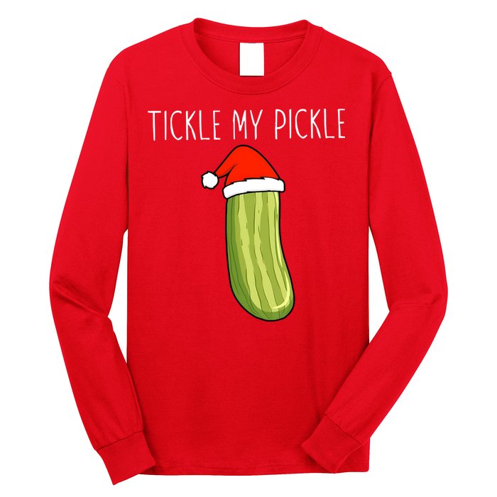 Christmas Couple Matching Tickle My Pickle Long Sleeve Shirt