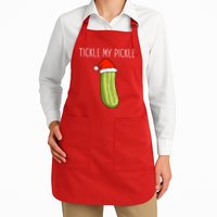 Christmas Couple Matching Tickle My Pickle Apron