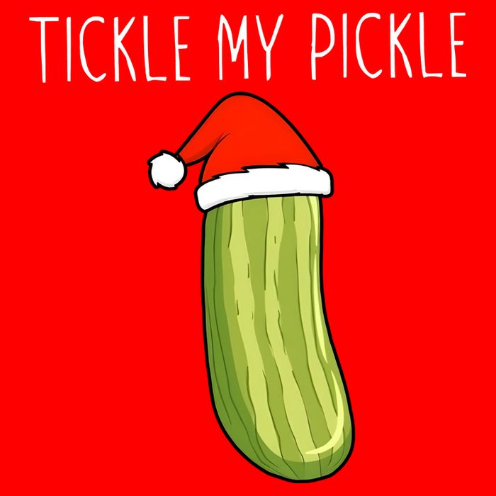 Christmas Couple Matching Tickle My Pickle Apron