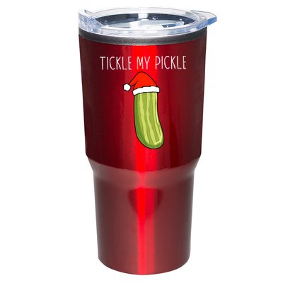 Christmas Couple Matching Tickle My Pickle Tumbler