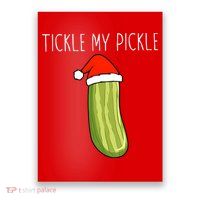 Christmas Couple Matching Tickle My Pickle Poster