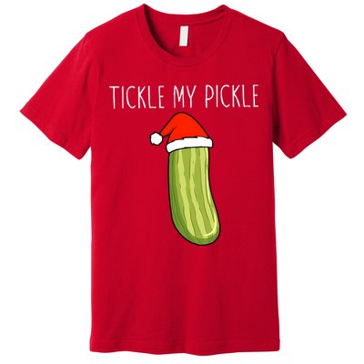 Christmas Couple Matching Tickle My Pickle Premium T-Shirt