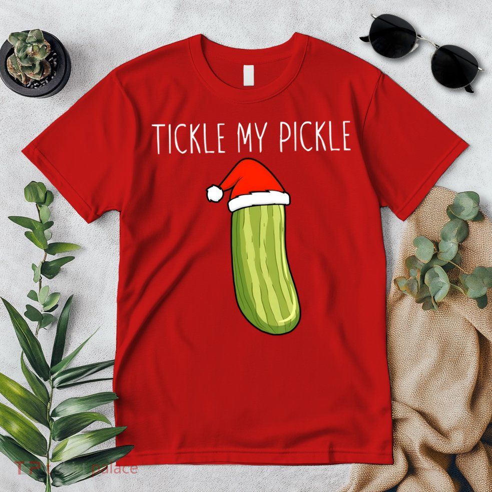 Christmas Couple Matching Tickle My Pickle Premium T-Shirt