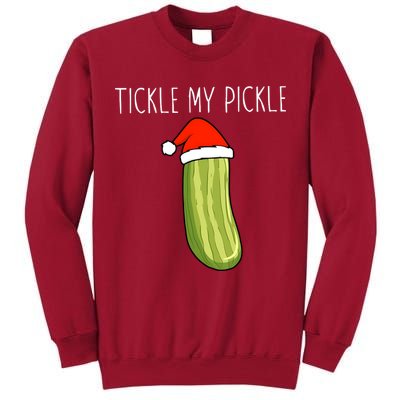 Christmas Couple Matching Tickle My Pickle Tall Sweatshirt