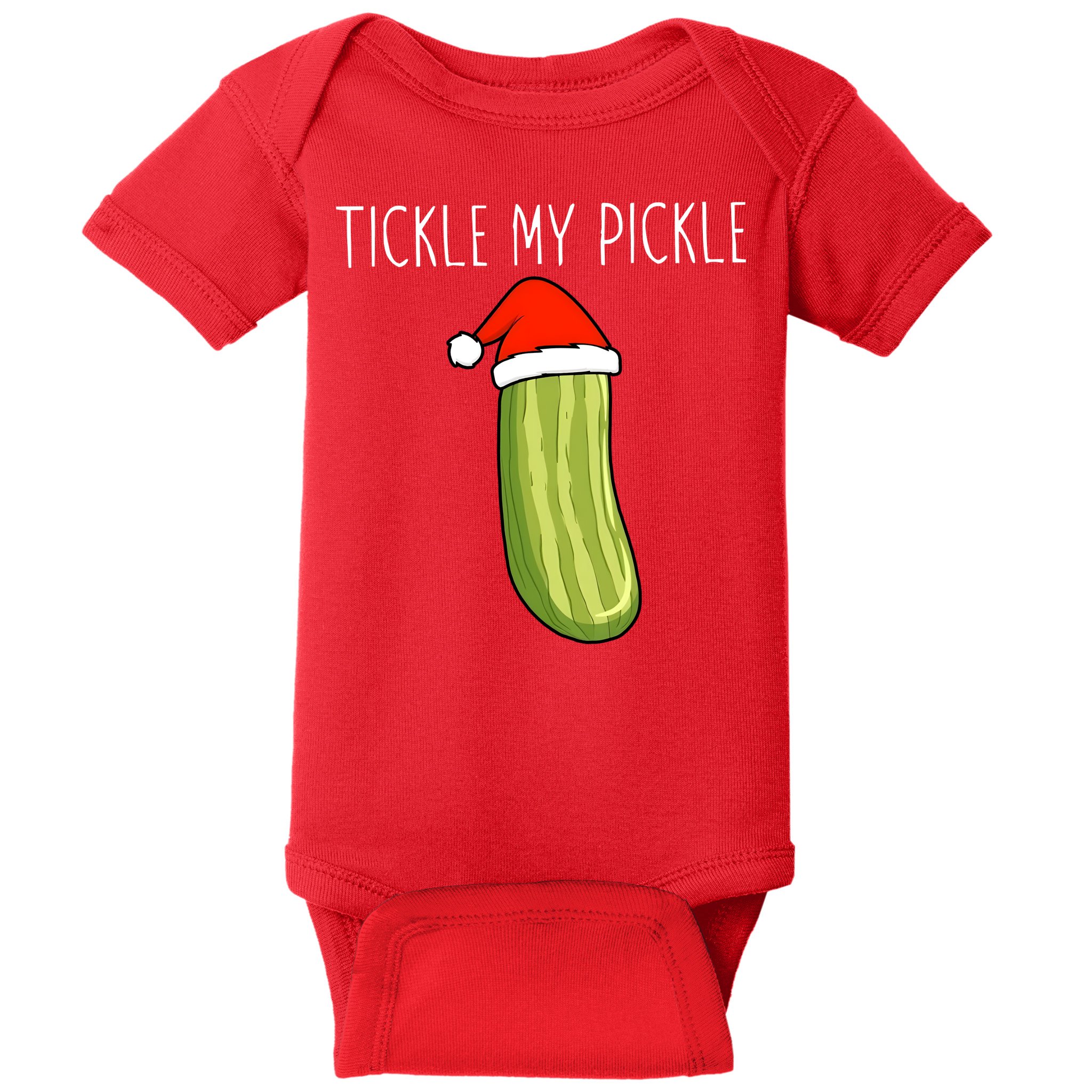 Christmas Couple Matching Tickle My Pickle Baby Bodysuit