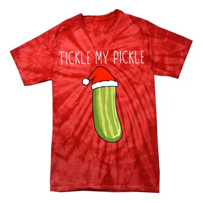 Christmas Couple Matching Tickle My Pickle Tie-Dye T-Shirt