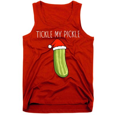 Christmas Couple Matching Tickle My Pickle Tank Top