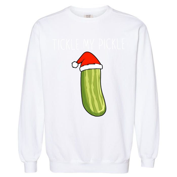 Christmas Couple Matching Tickle My Pickle Garment-Dyed Sweatshirt