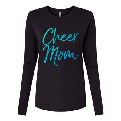 Cute Cheerleader Mother Gift Cheer Mom Gift Womens Cotton Relaxed Long Sleeve T-Shirt