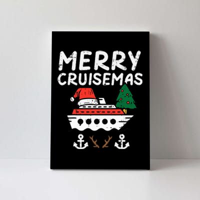 Christmas Cruise Merry Cruisemas Family Xmas Canvas