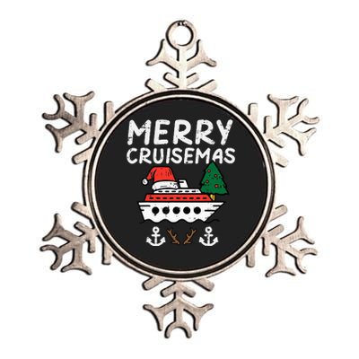 Christmas Cruise Merry Cruisemas Family Xmas Metallic Star Ornament