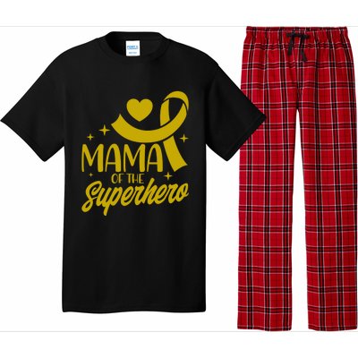 Childhood Cancer Mama Of A Superhero Ribbon Gift Pajama Set