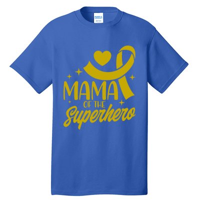 Childhood Cancer Mama Of A Superhero Ribbon Gift Tall T-Shirt