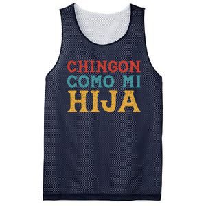 Chingon Con Mi Hija Dia Del Padre Awesome Like My Daughter Mesh Reversible Basketball Jersey Tank