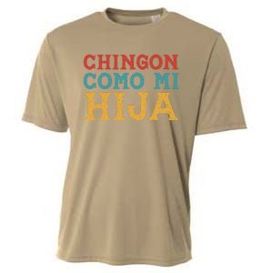 Chingon Con Mi Hija Dia Del Padre Awesome Like My Daughter Cooling Performance Crew T-Shirt