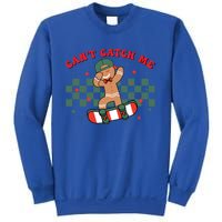 CanT Catch Me Merry Christmas Skateboarding Gingerbread Gift Sweatshirt