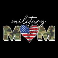 Cute Camouflage Military Mom American Flag Heart 16 in Basic Backpack