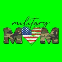 Cute Camouflage Military Mom American Flag Heart Bag