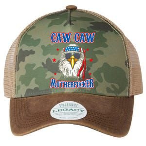 Caw Caw Motherfucker! Funny 4th Of July Patriotic Eagle Legacy Tie Dye Trucker Hat