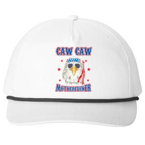 Caw Caw Motherfucker! Funny 4th Of July Patriotic Eagle Snapback Five-Panel Rope Hat