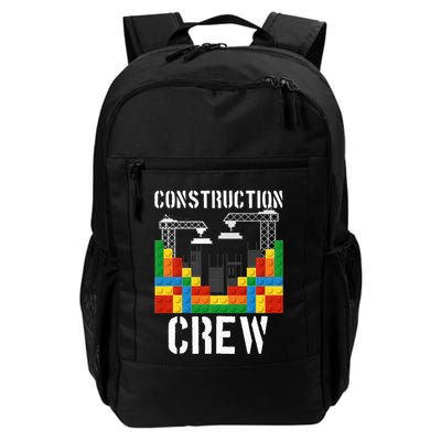 Construction Crew Master Builder Bricklayer Building Blocks Daily Commute Backpack
