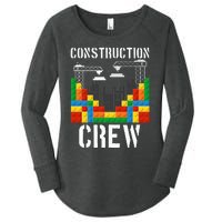 Construction Crew Master Builder Bricklayer Building Blocks Women's Perfect Tri Tunic Long Sleeve Shirt