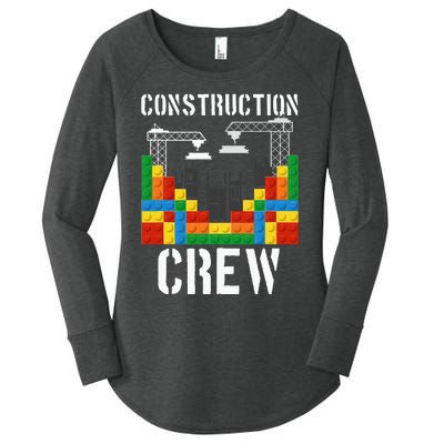 Construction Crew Master Builder Bricklayer Building Blocks Women's Perfect Tri Tunic Long Sleeve Shirt