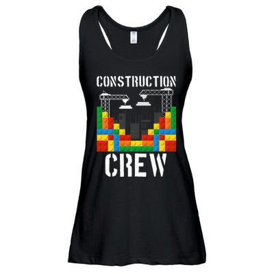 Construction Crew Master Builder Bricklayer Building Blocks Ladies Essential Flowy Tank