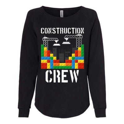 Construction Crew Master Builder Bricklayer Building Blocks Womens California Wash Sweatshirt