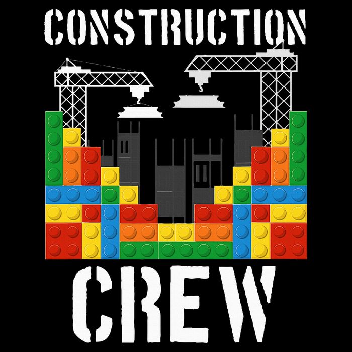Construction Crew Master Builder Bricklayer Building Blocks Baby Bodysuit